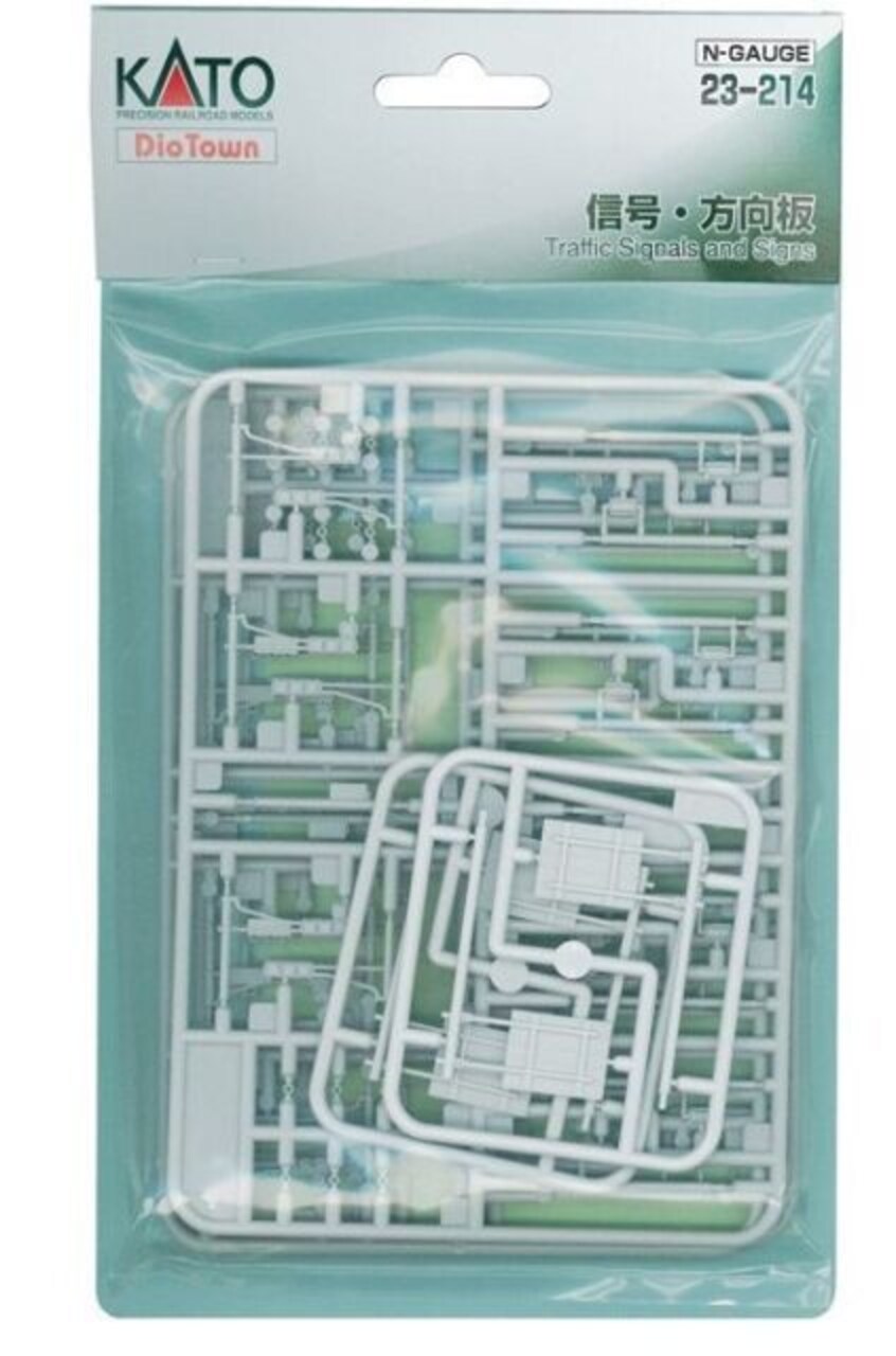 Kato N-Scale Traffic Signals and Signs UniTrack Diorama Accessory